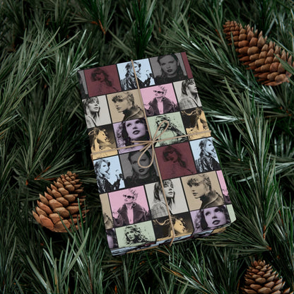 Taylor Swift Eras Collage Gift Wrap Paper