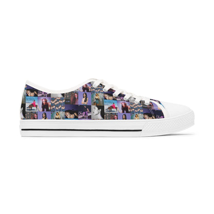 Olivia Rodrigo Album Cover Art Collage Women's Low Top Sneakers