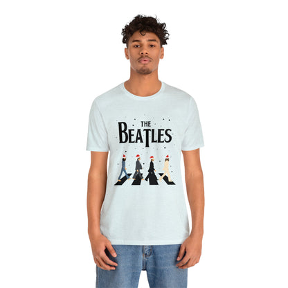 The Beatles Abbey Road Santas Unisex Jersey Short Sleeve Tee Shirt