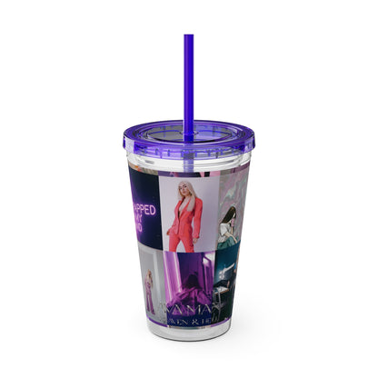 Ava Max Belladonna Photo Collage Sunsplash Tumbler with Straw