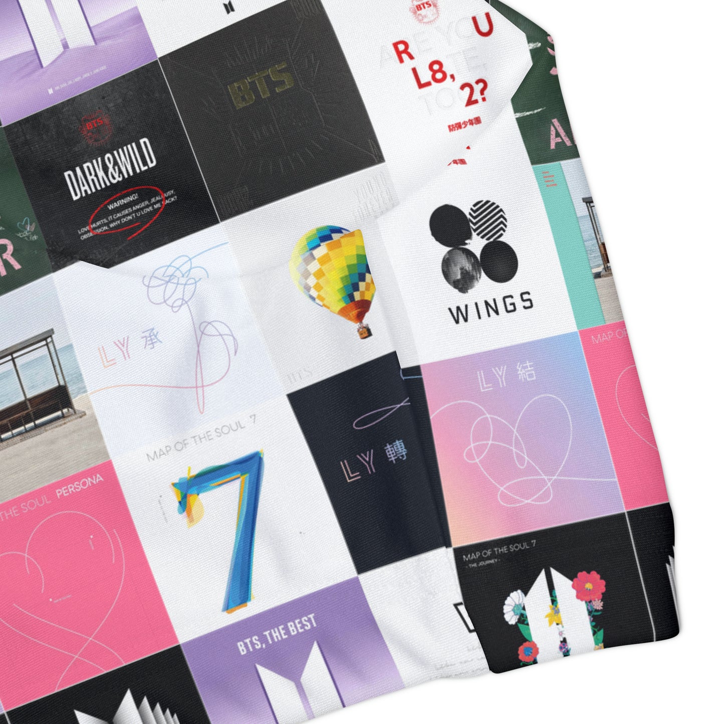 BTS Album Cover Art Collage Girls Two Piece Swimsuit