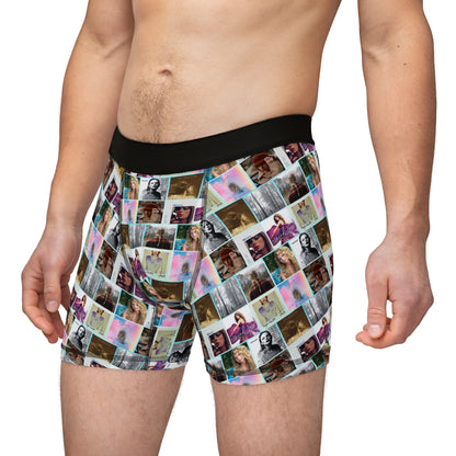 Taylor Swift Album Art Collage Men's Boxers