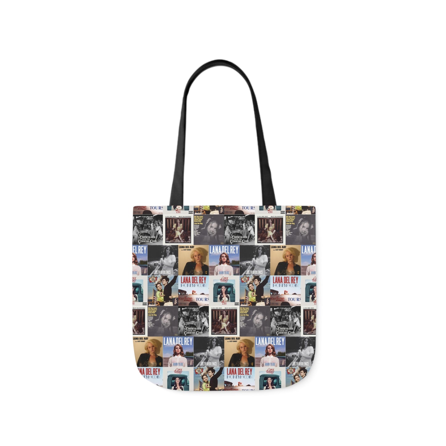 Lana Del Rey Album Cover Collage Polyester Canvas Tote Bag