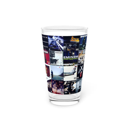 Eminem Album Art Cover Collage Pint Glass