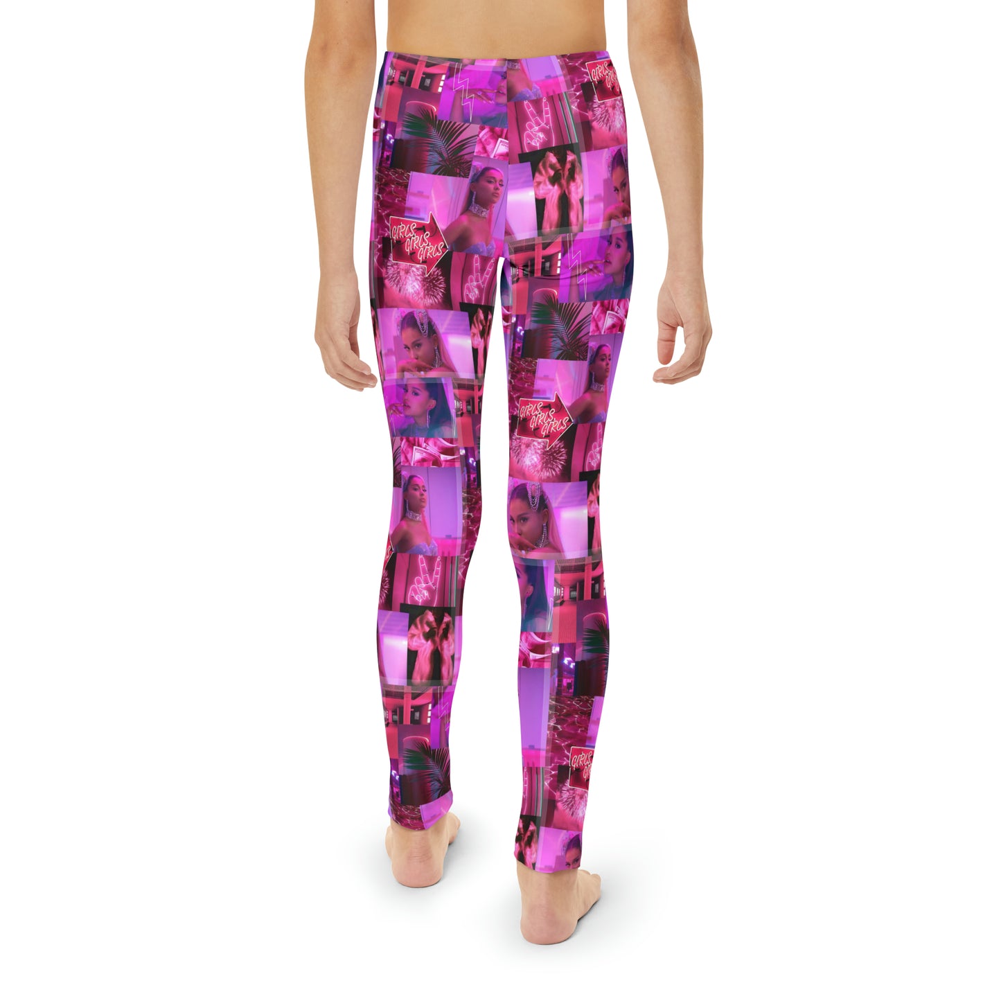 Ariana Grande 7 Rings Collage Youth Leggings