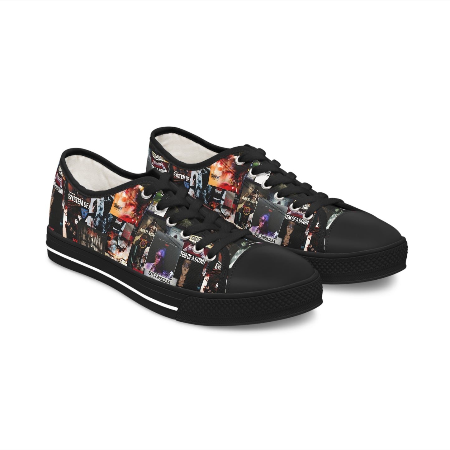 Slipknot Chaotic Album Art Collage Women's Low Top Sneakers