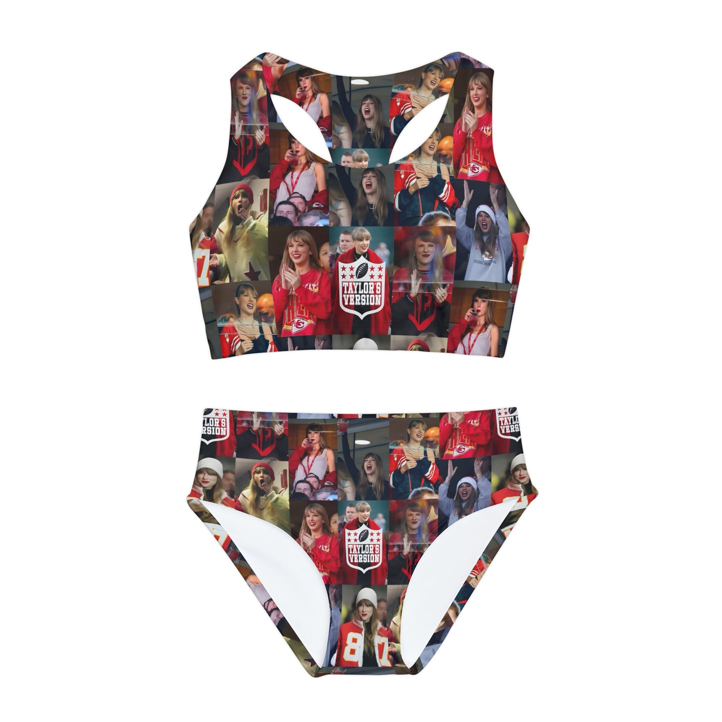 Taylor Swift Chiefs Fan Taylor's Version Girls Two Piece Swimsuit