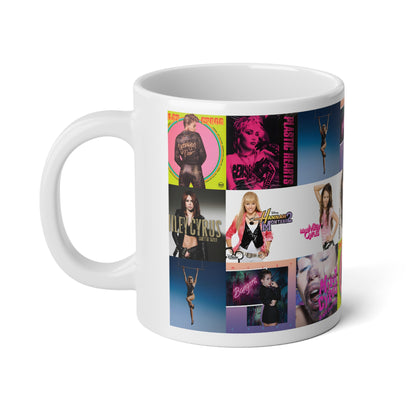 Miley Cyrus Album Cover Collage Jumbo Mug