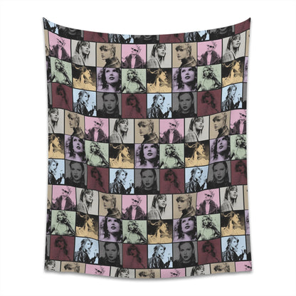 Taylor Swift Eras Collage Printed Wall Tapestry