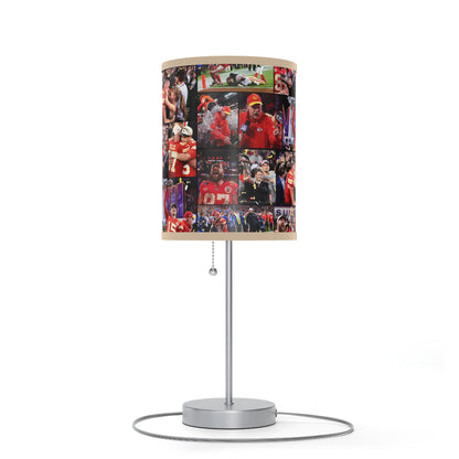 Kansas City Chiefs Superbowl LVIII Championship Victory Collage Lamp on a Stand