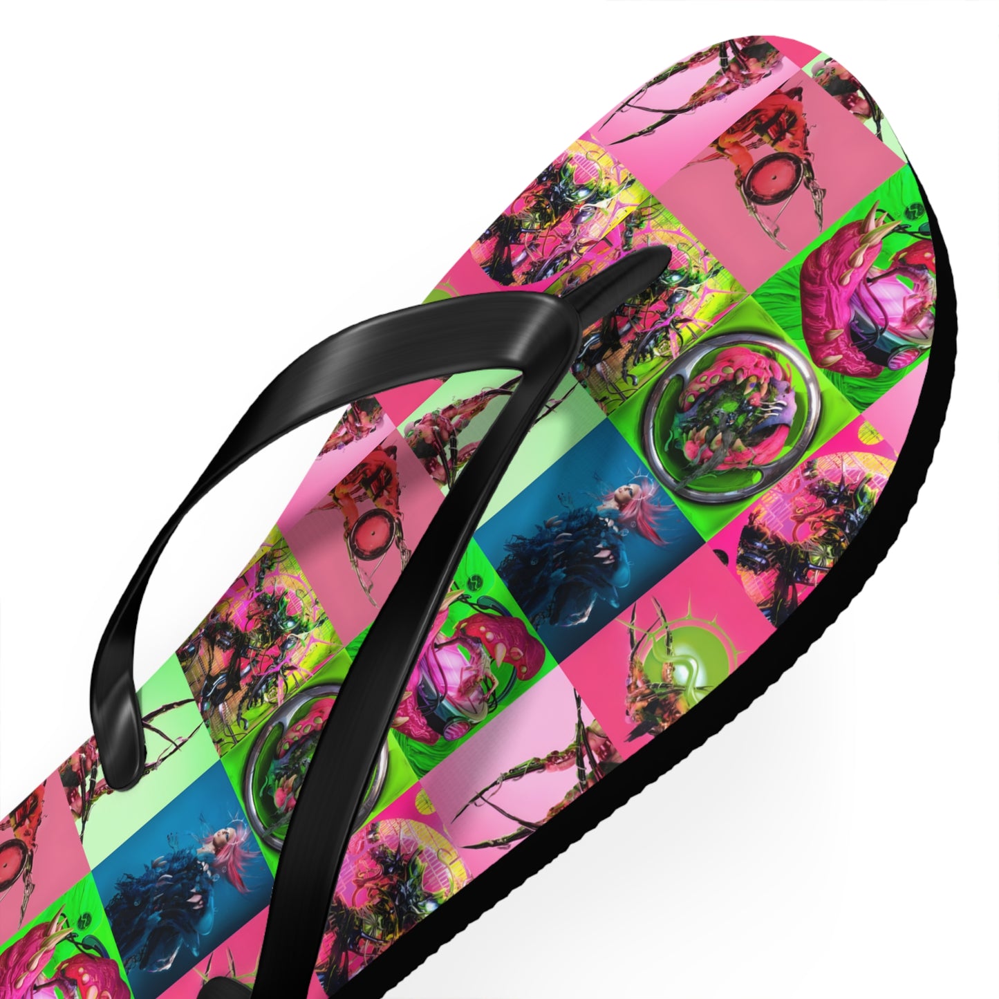 Lady Gaga Dawn of Chromatica Mosaic Flip Flops