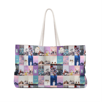 BTS Pastel Aesthetic Collage Weekender Bag