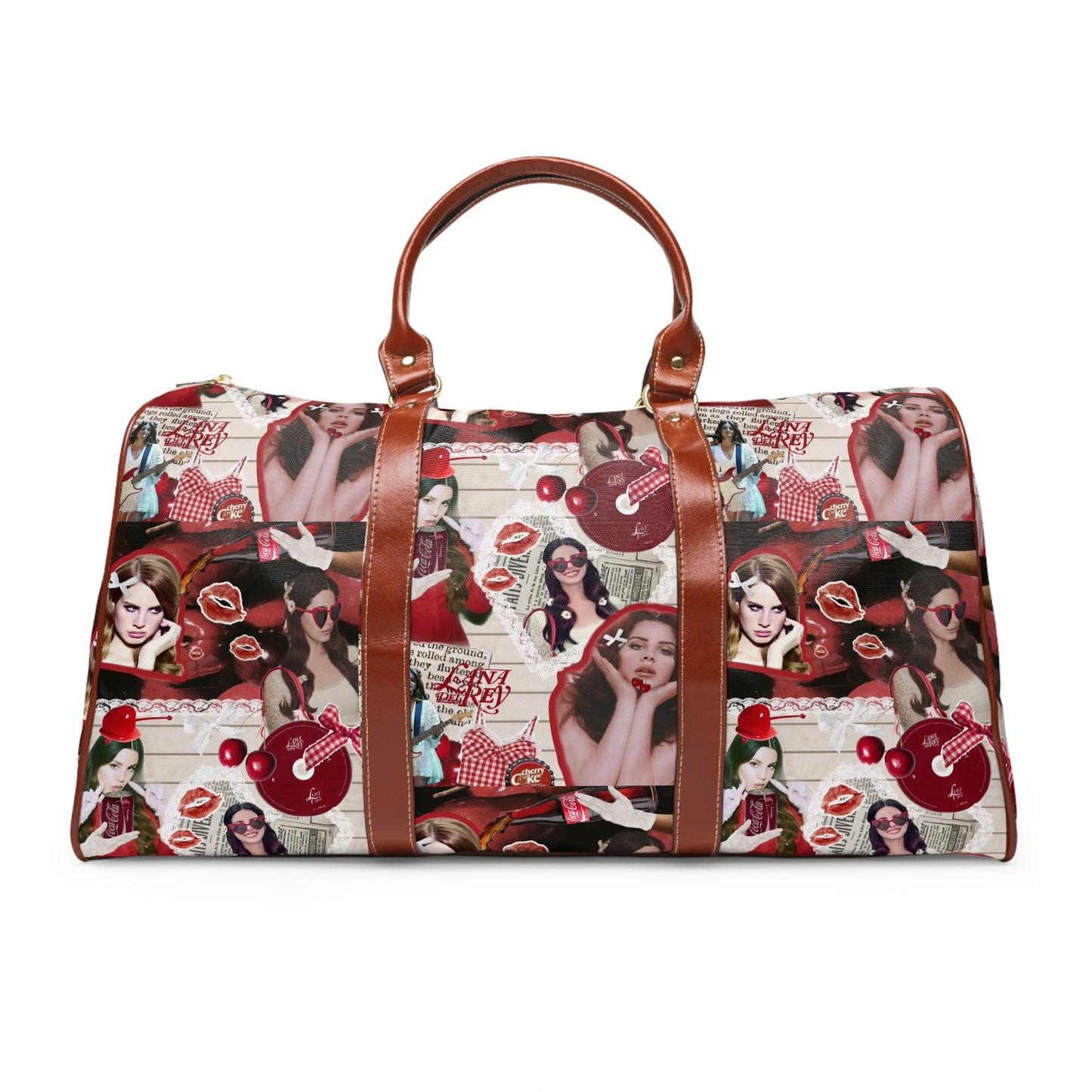 Lana Del Rey Cherry Coke Collage Waterproof Travel Bag