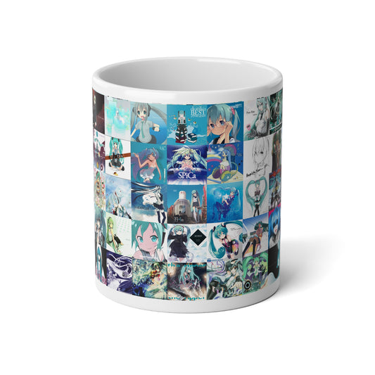Hatsune Miku Album Cover Collage Jumbo Mug