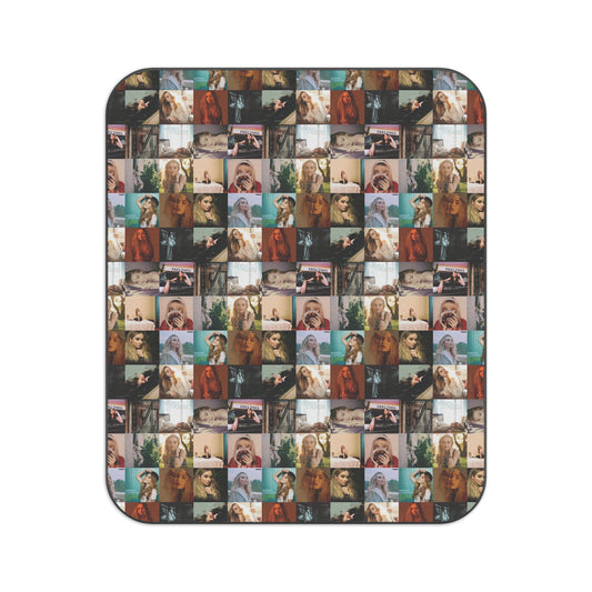 Sabrina Carpenter Album Cover Collage Picnic Blanket