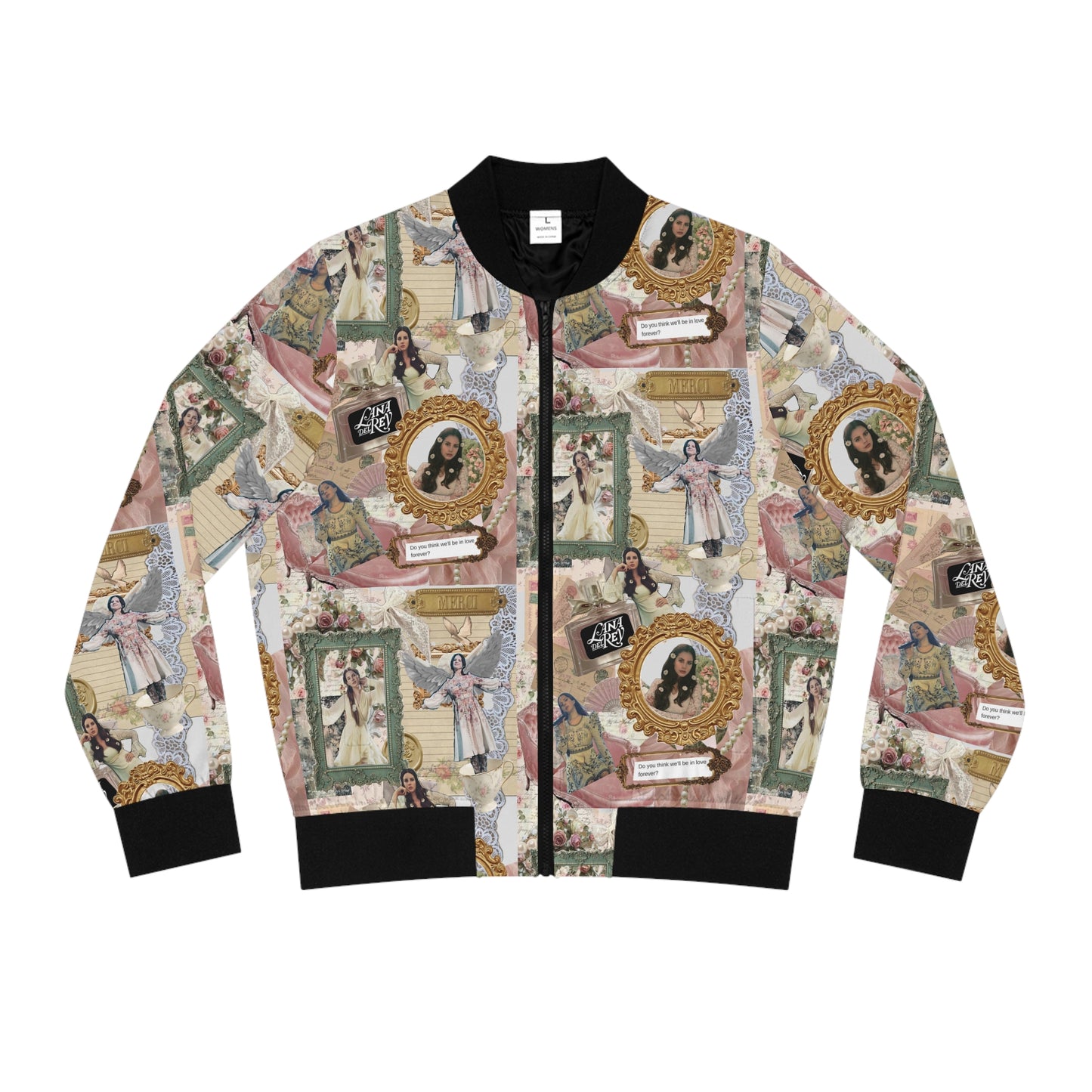 Lana Del Rey Victorian Collage Women's Bomber Jacket