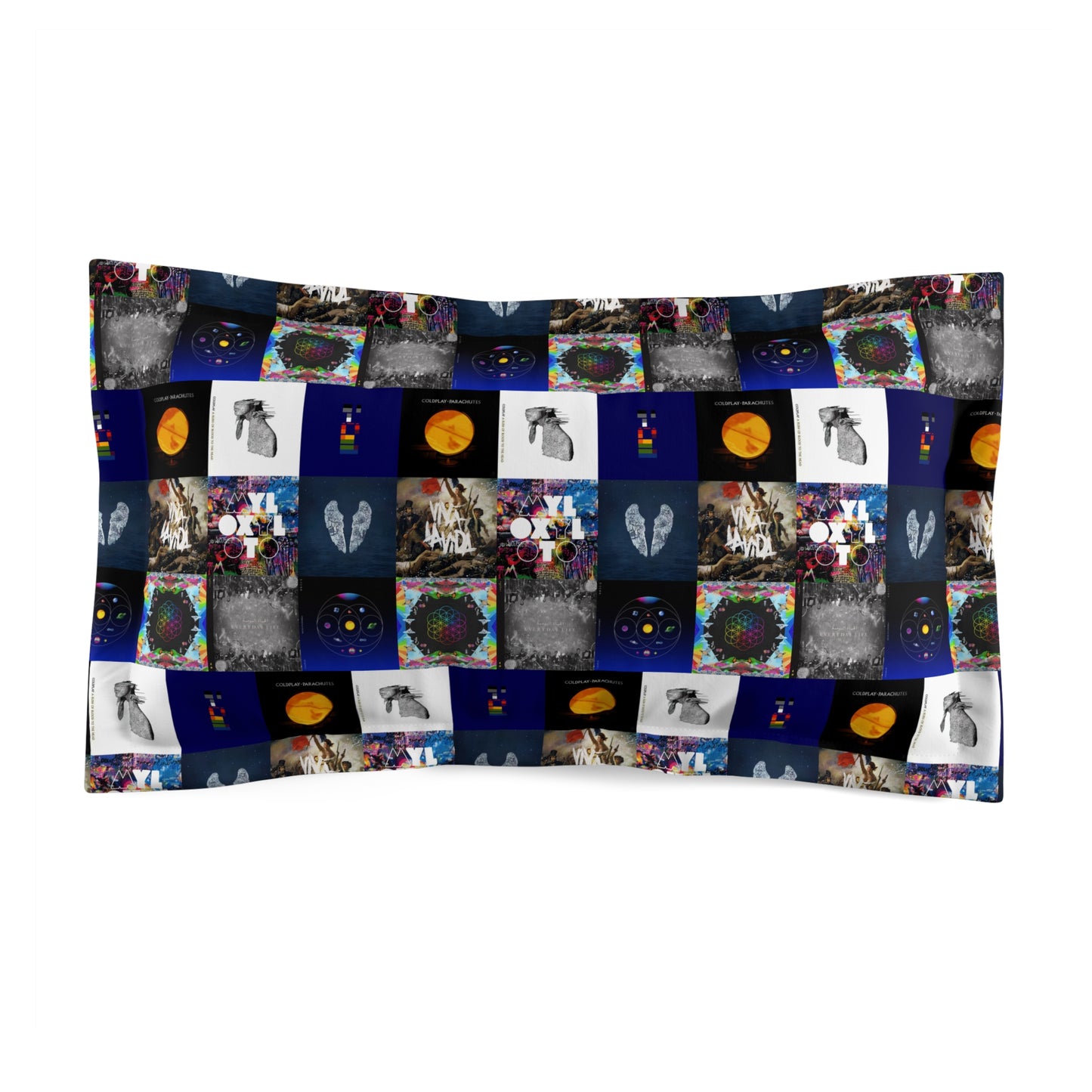 Colplay Album Cover Collage Microfiber Pillow Sham