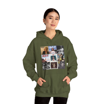 Lana Del Rey Album Cover Collage Unisex Heavy Blend Hooded Sweatshirt