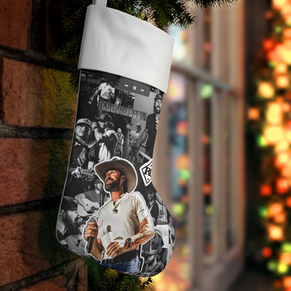 Riley Green Outlaws Like Us Collage Christmas Holiday Stocking