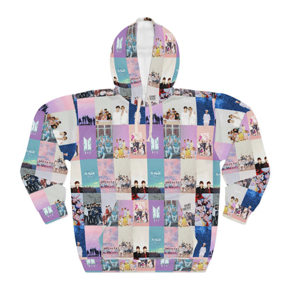 BTS Pastel Aesthetic Collage Unisex Pullover Hoodie