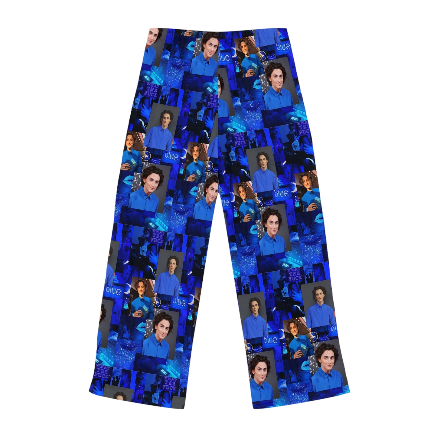 Timothee Chalamet Cool Blue Collage Women's Pajama Pants