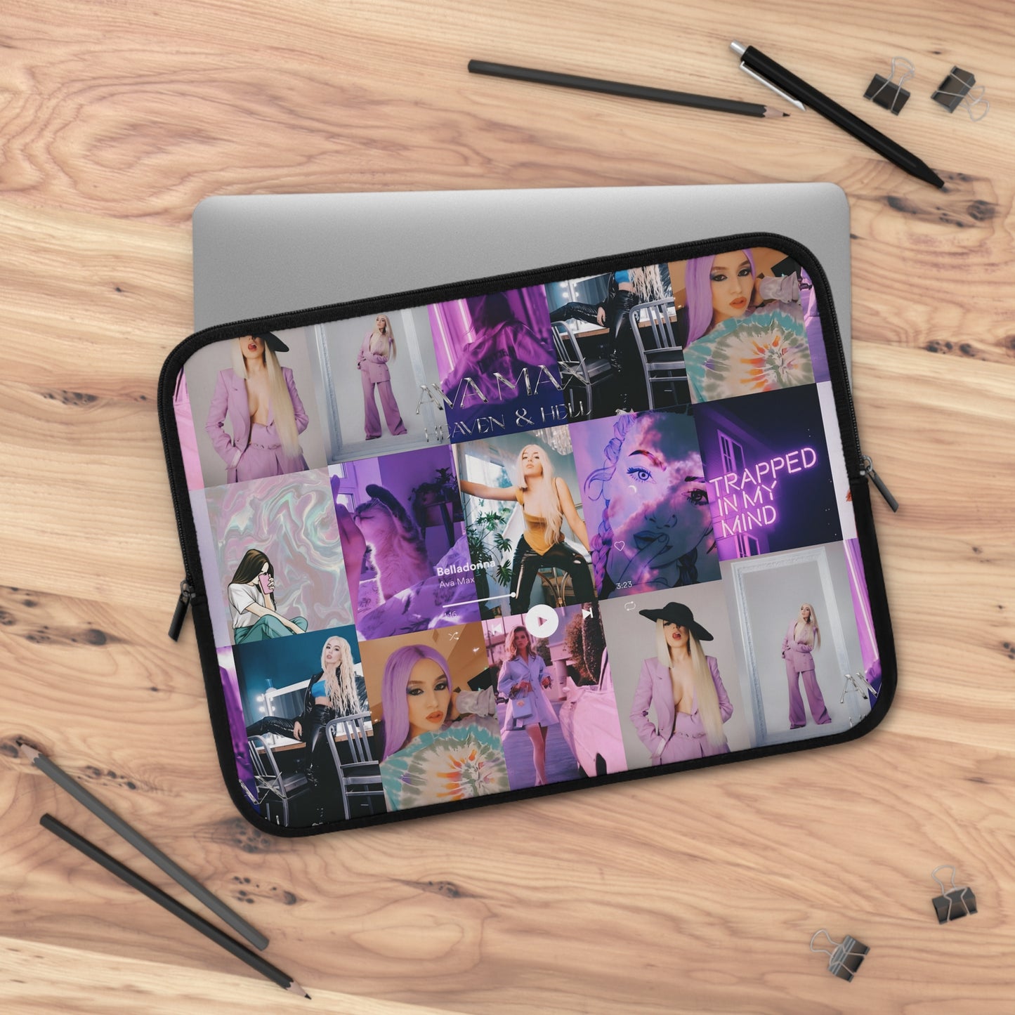 Ava Max Belladonna Photo Collage Laptop Sleeve