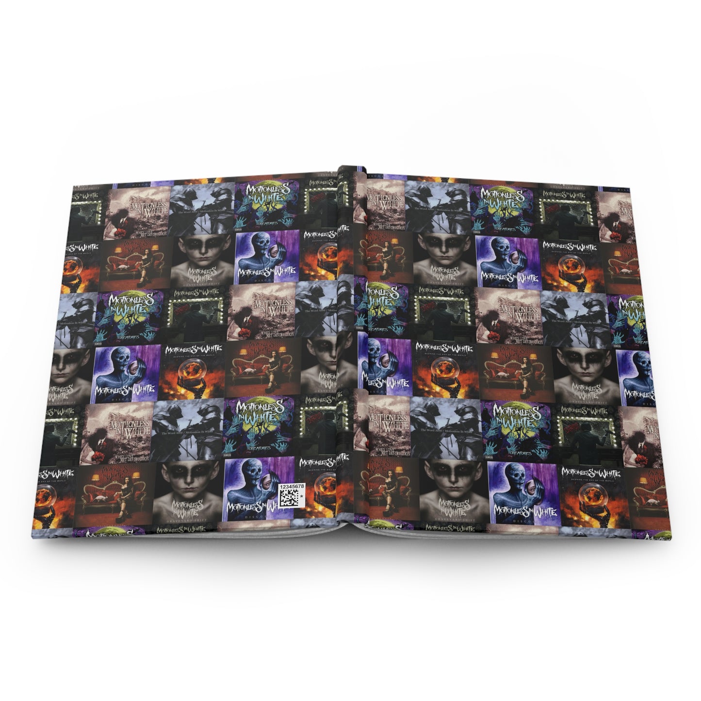 Motionless In White Album Cover Collage Hardcover Journal