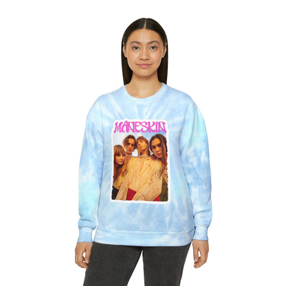 Måneskin Group Photo Unisex Tie-Dye Sweatshirt