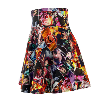 Demon Slayer Reflections Collage Women's Skater Skirt