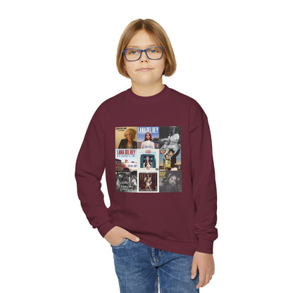 Lana Del Rey Album Cover Collage Youth Crewneck Sweatshirt