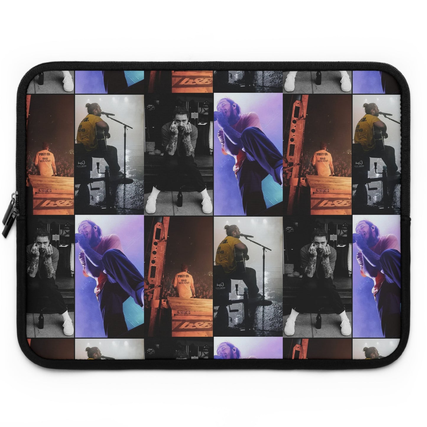 Post Malone On Tour Collage Laptop Sleeve