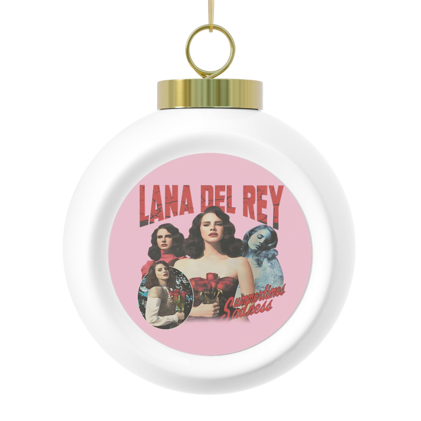 Lana Del Rey Summertime Sadness Christmas Ball Ornament