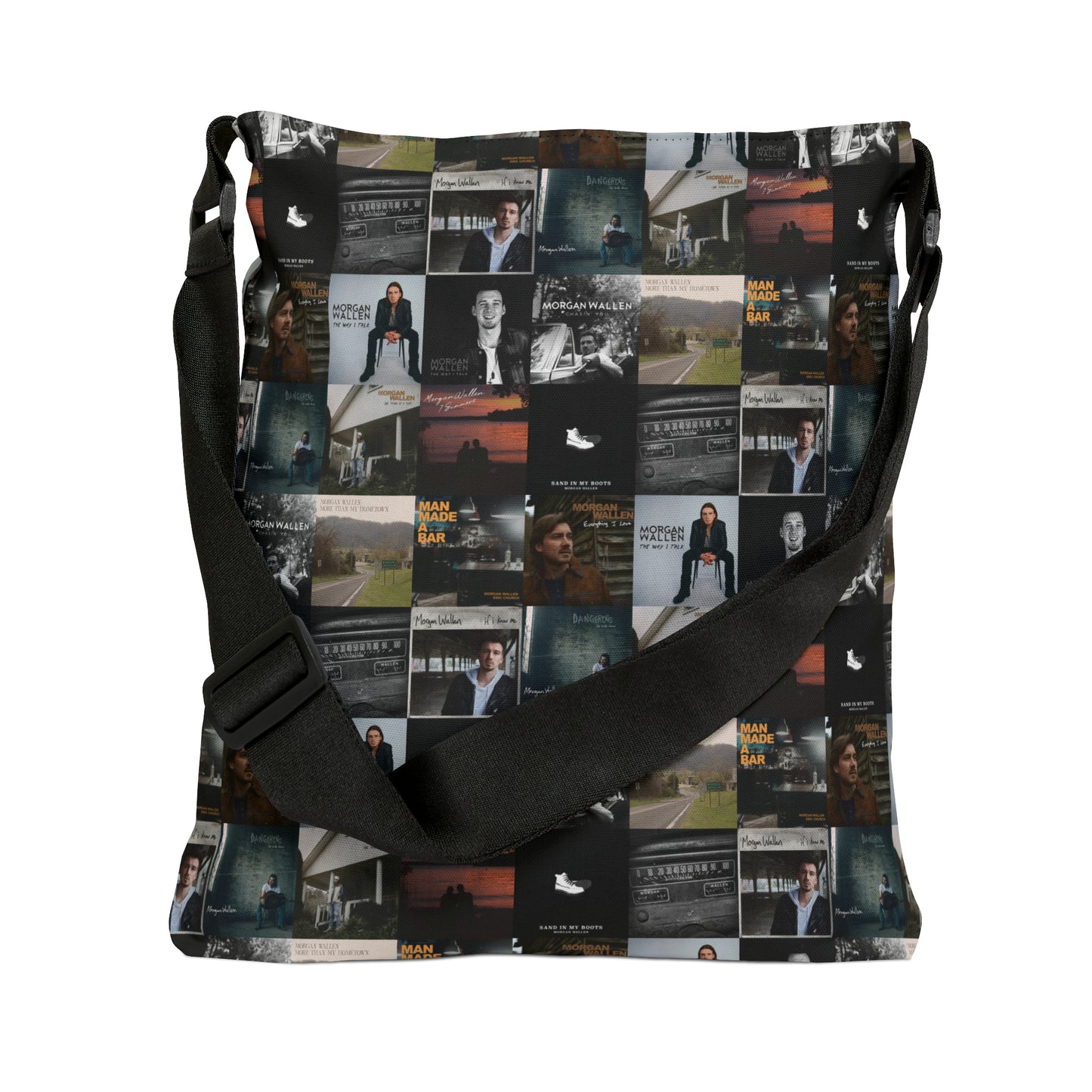 Morgan Wallen Album Cover Collage Adjustable Tote Bag