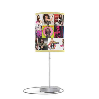 Miley Cyrus Album Cover Collage Lamp on a Stand