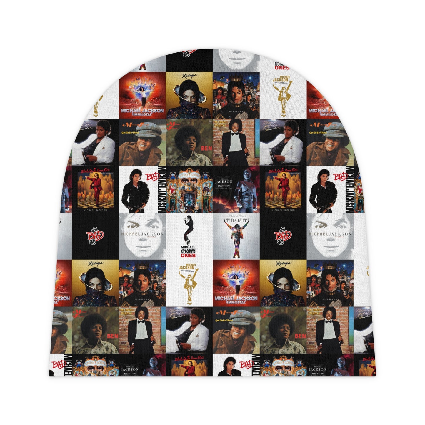 Michael Jackson Album Cover Collage Baby Beanie