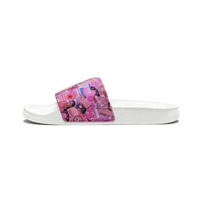 Ariana Grande Purple Vibes Collage Women's Slide Sandals