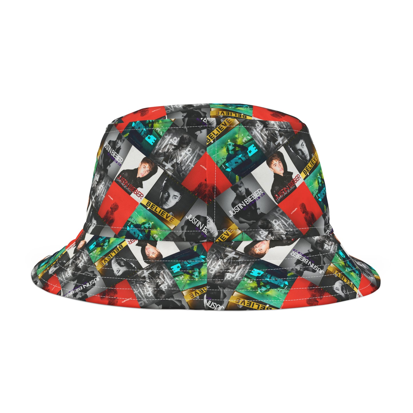 Justin Bieber Album Cover Collage Bucket Hat