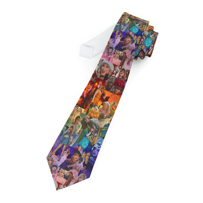 Taylor Swift Rainbow Photo Collage Necktie