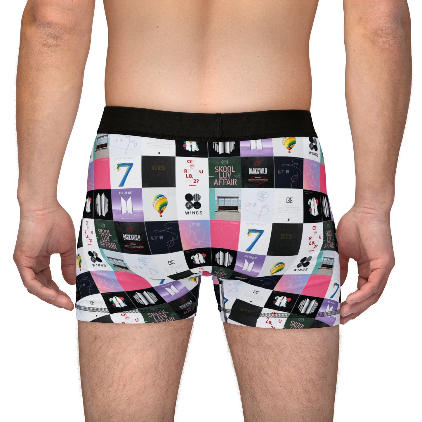 BTS Album Cover Collage Men's Boxers