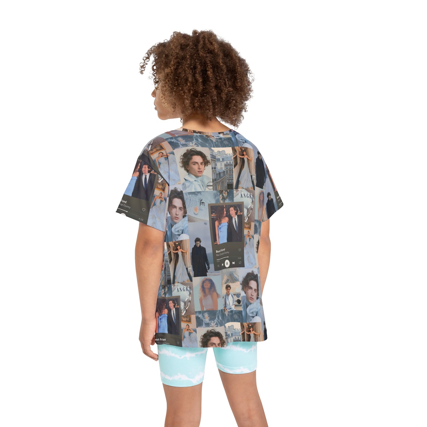 Timothee Chalamet And Zendaya Best Friend Collage Kids Sports Jersey