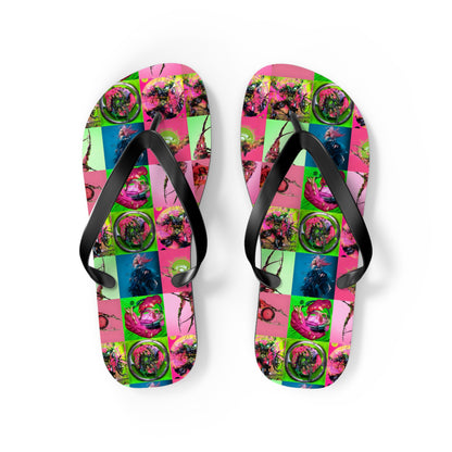 Lady Gaga Dawn of Chromatica Mosaic Flip Flops