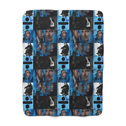 Ed Sheeran Divide Mosaic Sherpa Fleece Blanket