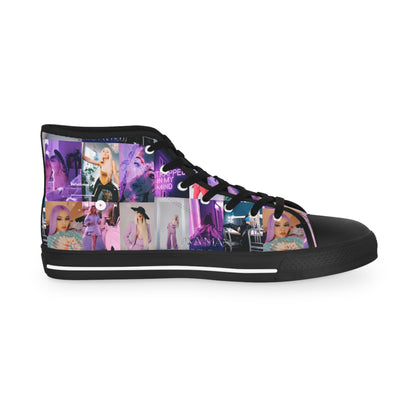 Ava Max Belladonna Photo Collage Men's High Top Sneakers