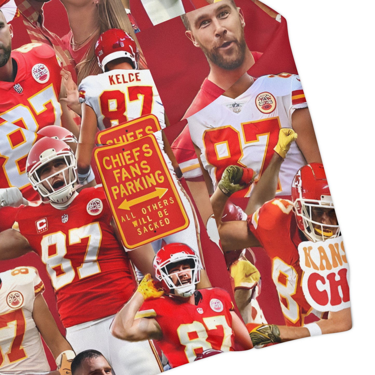 Travis Kelce Chiefs Red Collage Girls Two Piece Swimsuit