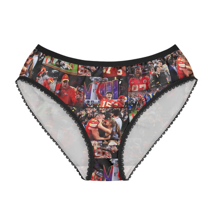 Kansas City Chiefs Superbowl LVIII Championship Victory Collage Women's Briefs