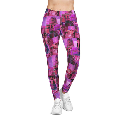 Ariana Grande 7 Rings Collage Women's Casual Leggings