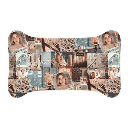 Sabrina Carpenter Peachy Princess Collage Pet Feeding Mats