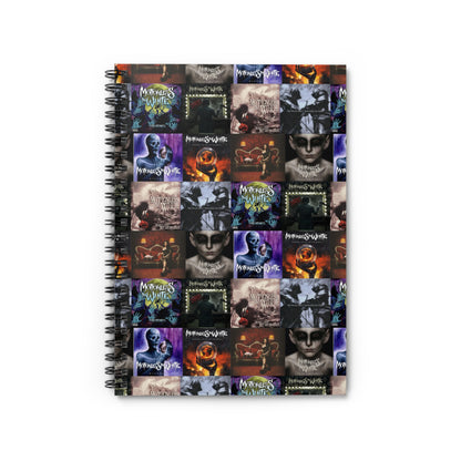 Motionless In White Album Cover Collage Ruled Line Spiral Notebook
