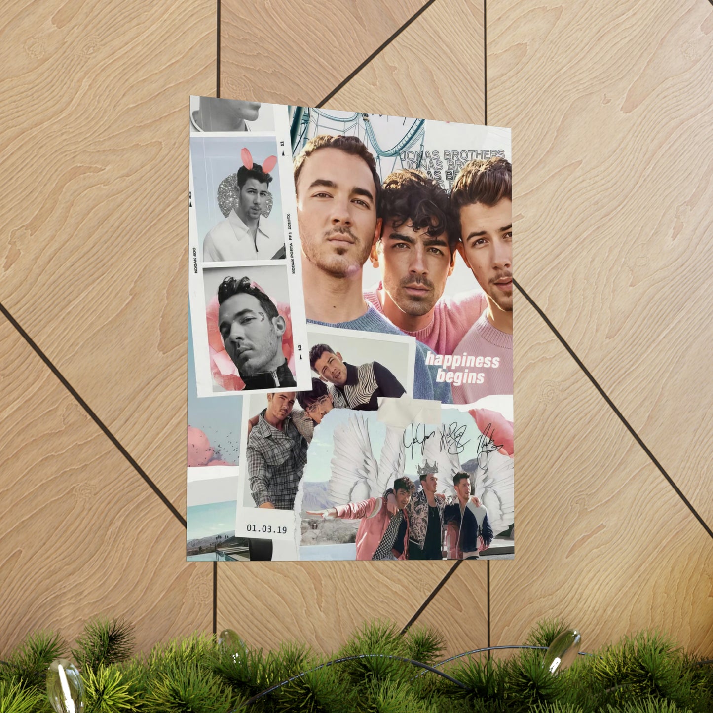 Jonas Brothers Happiness Begins Collage Matte Poster