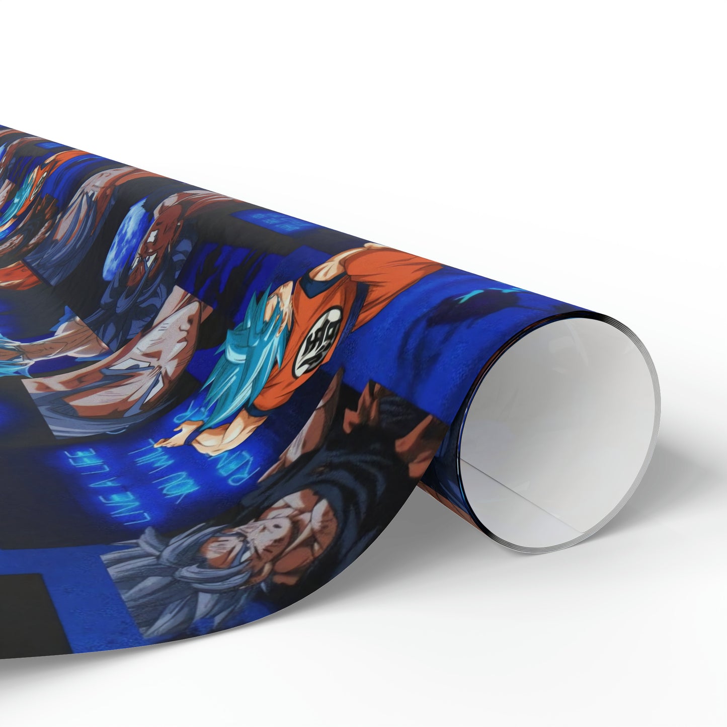 Dragon Ball Z Saiyan Moonlight Collage Gift Wrapping Paper